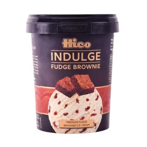 HICO INDULGE TUB FUDGE BROWNIE
