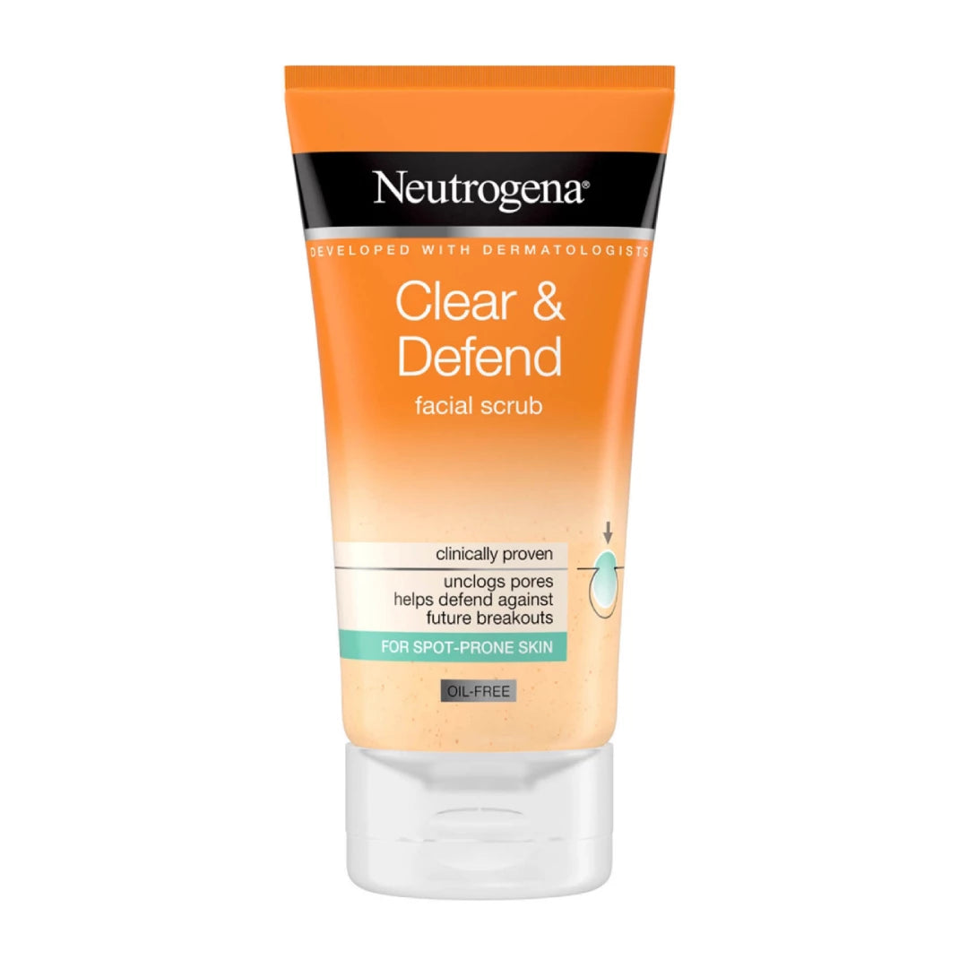 NEUTROGENA CLEAR & DEFEND FACIAL SCRUB 150ML