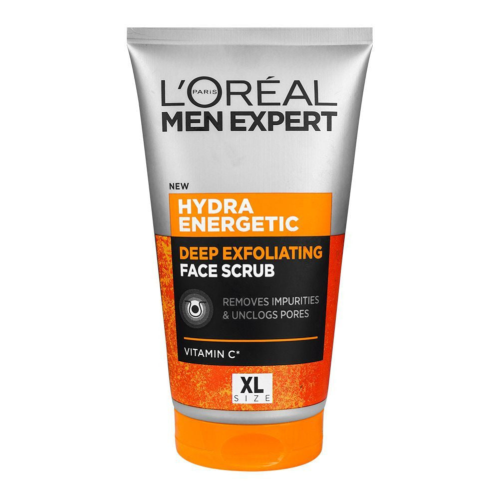 LOREAL MEN EXPERT HYDRA ENERGETIC DEEP EXFOLIATING FACE SCRUB 150ML XL