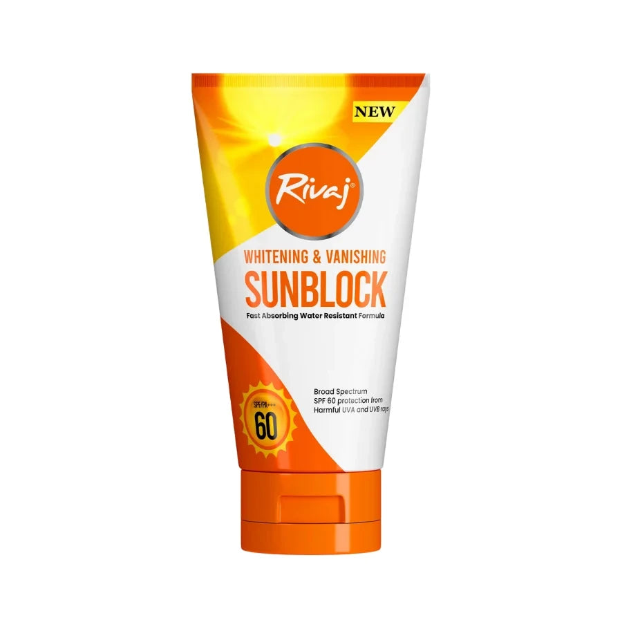RIVAJ WHITENING & VANISHING SUNBLOCK SPF 60 100ML