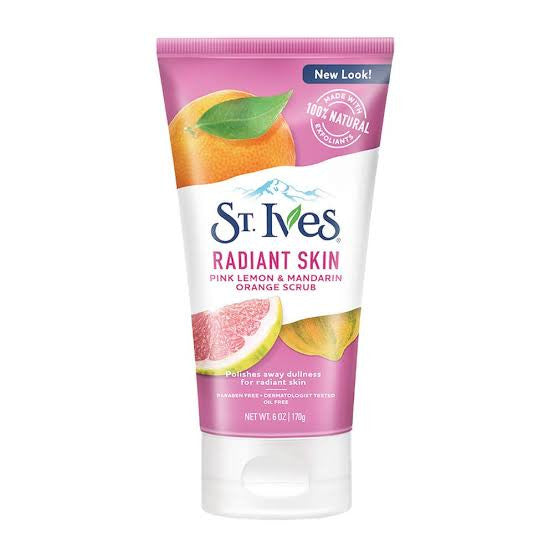 ST. IVES ENERGIZING PINK LEMON & MANDARIN ORANGE SCRUB 170G