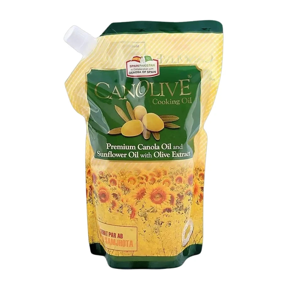 CANOLIVE OIL 1LTR PKT NOSEL