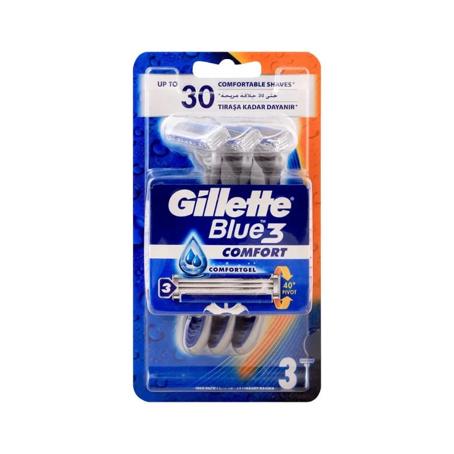 GILLETTE BLUE 3 RAZOR 3PC PACK