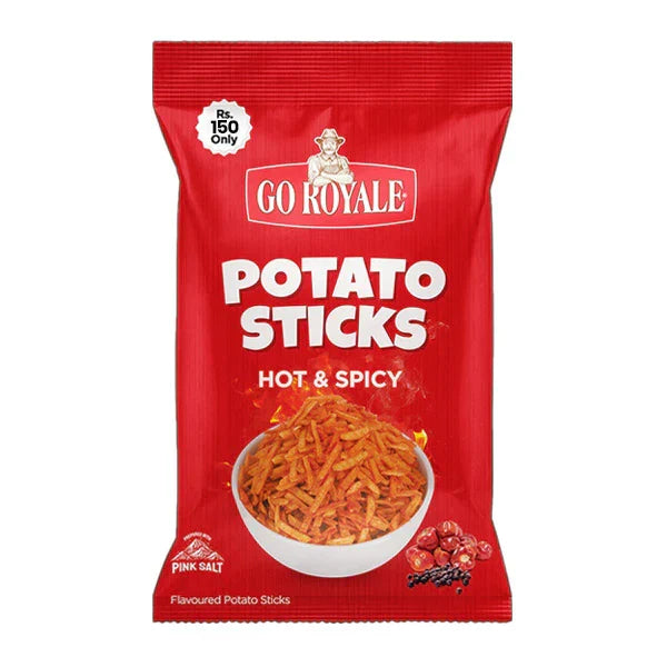Go Royale Hot & Spice Potato Sticks 60g
