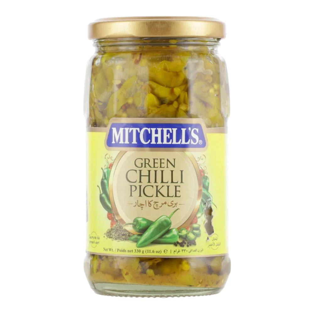 MITCHELLS PICKLE 300G GREEN CHILLI