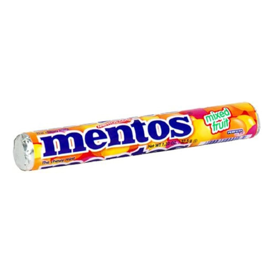 Mentos Mixed Fruit Chewy Mints Roll 37.5g