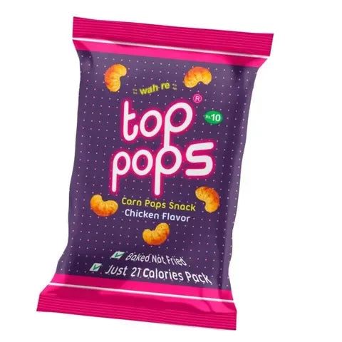 Top Pops Chicken Flavour Corn Pops Snack Rs.10
