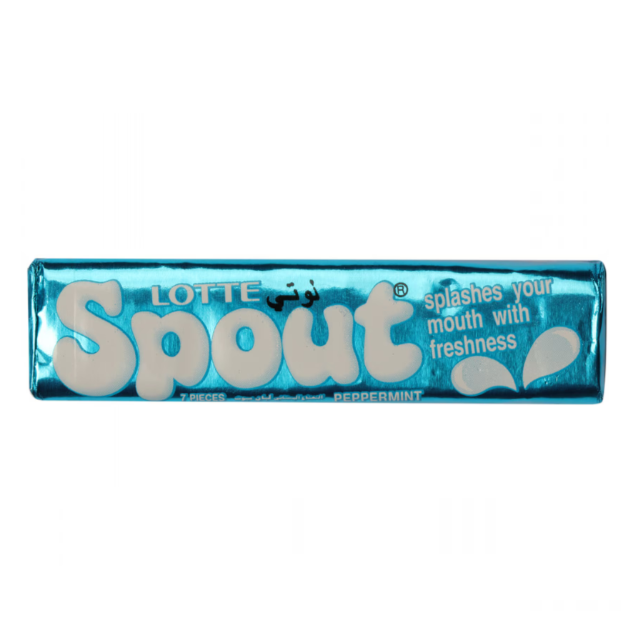 Lotte Spout Peppermint Flavour Chewing Gum 7pc