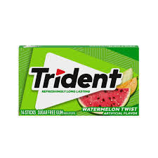 Trident Watermelon Twist Sugar Free Gum 14 Sticks
