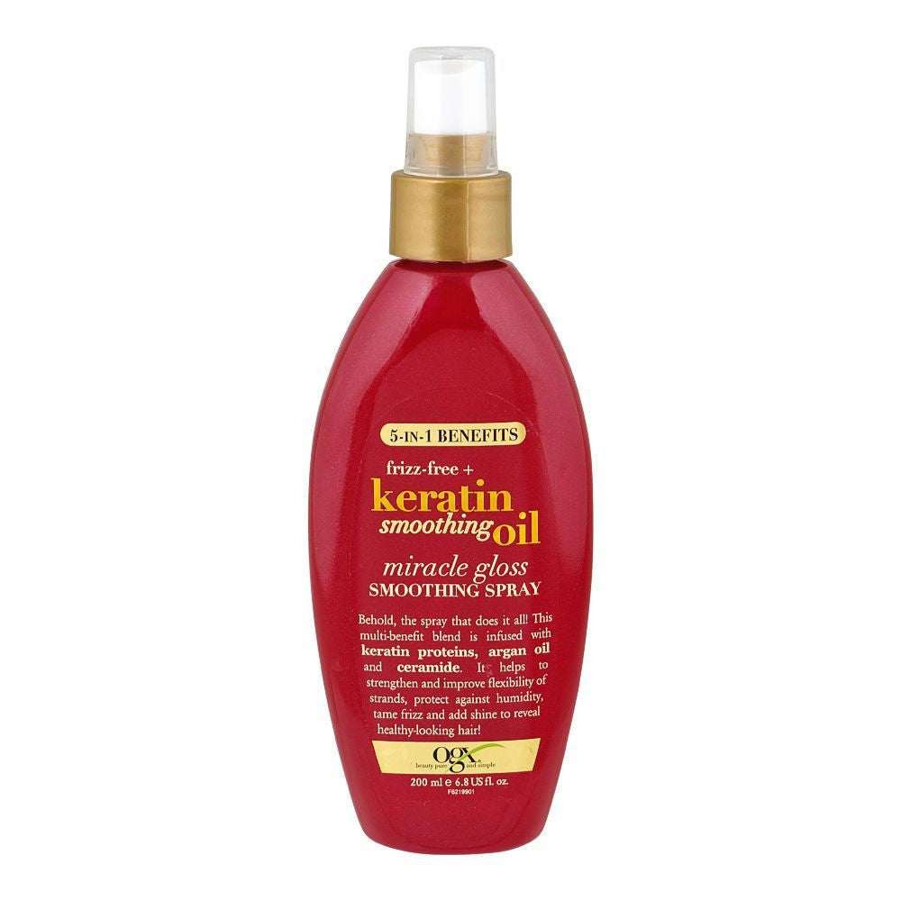 OGX MIRACLE GLOSS SMOOTH SPRAY 200ML K,S