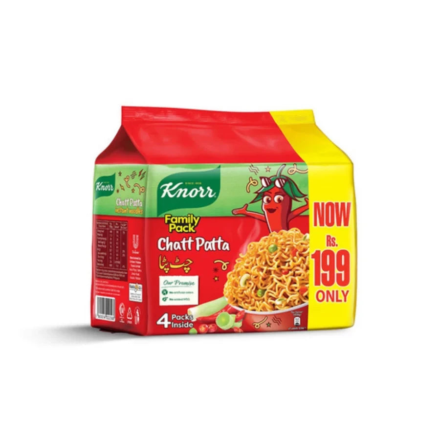 KNORR NOODLES F/P 200G 4PC CHATT PATTA