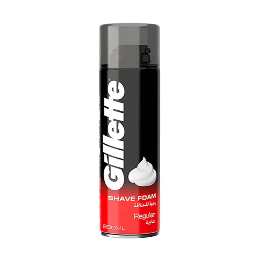 GILLETTE SHAVING FOAM 200ML REGULAR