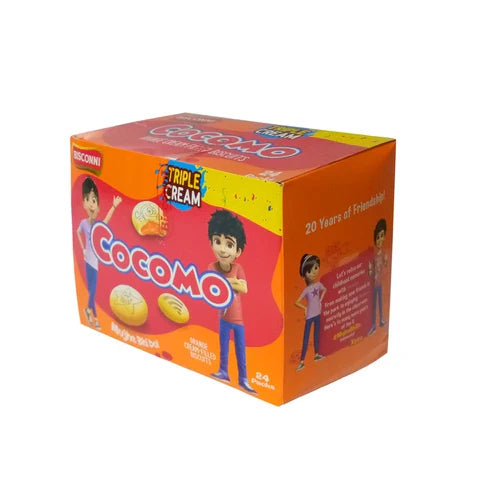 Bisconni Cocomo Orange Cream Biscuits Box 30pc