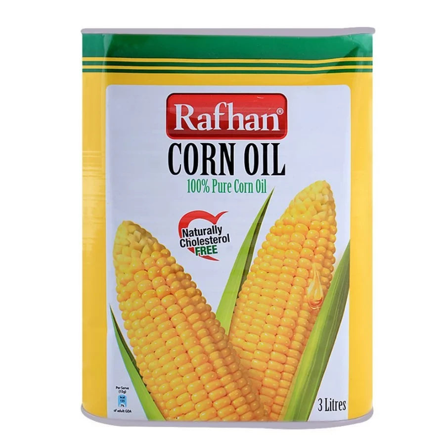 RAFHAN CORN OIL 3LTR TIN