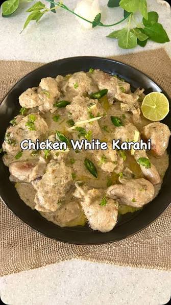 CHICKEN WHITE KARAHI (HALF KG)