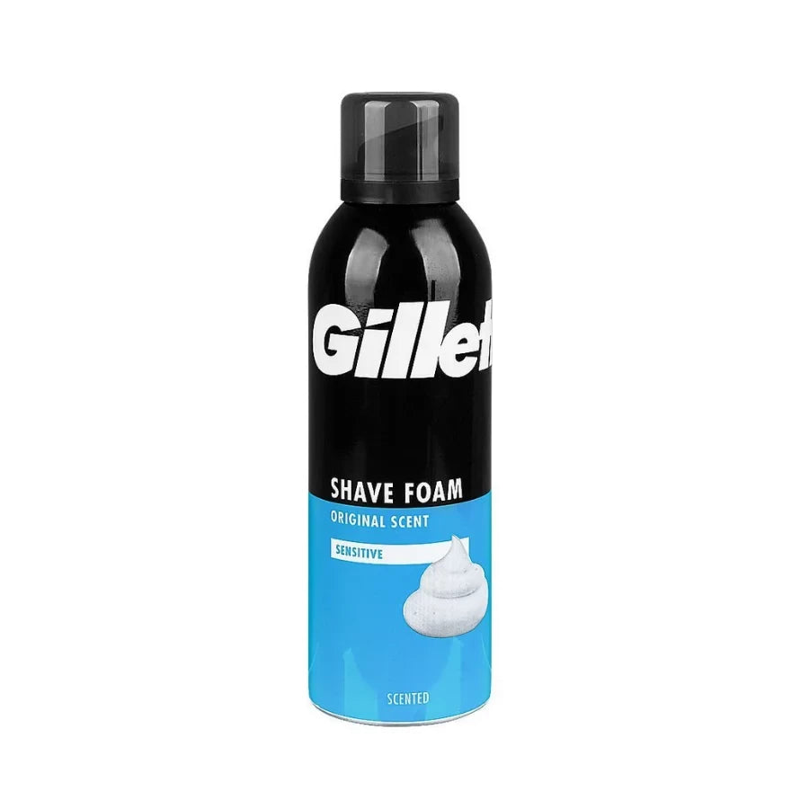 GILLETTE SHAVING FOAM 200ML SENSITIVE