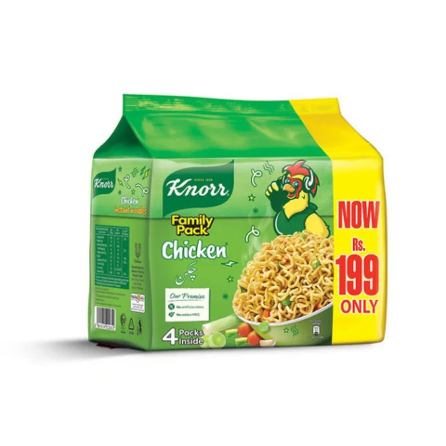 KNORR NOODLES F/P 200G 4PC CHICKEN