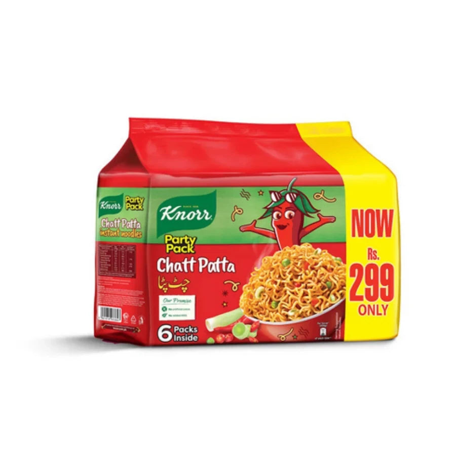 KNORR NOODLES P/P 300G 6PC CHATT PATTA