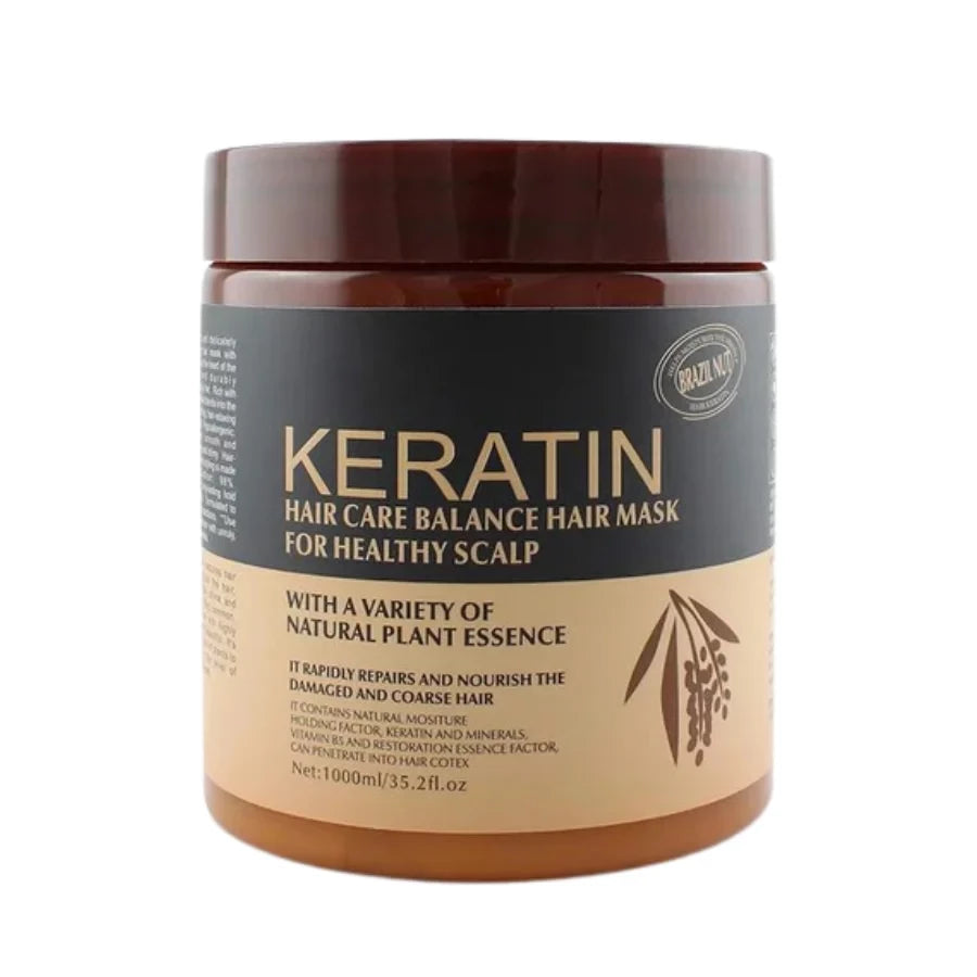 KERATIN HAIR MASK 500ML BARZIL NUT