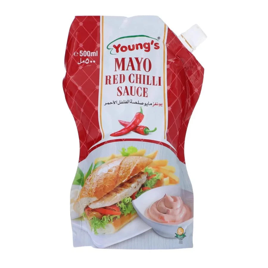 YOUNGS MAYO RED CHILLI 500ML