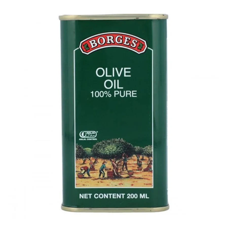 BORGES PURE OLIVE OIL 200ML TIN