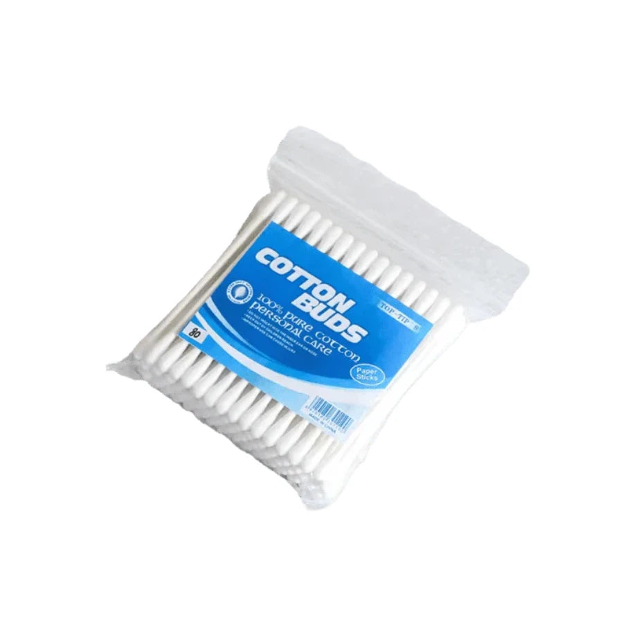 TOP TIP COTTON BUDS 100P PKT PLASTIC
