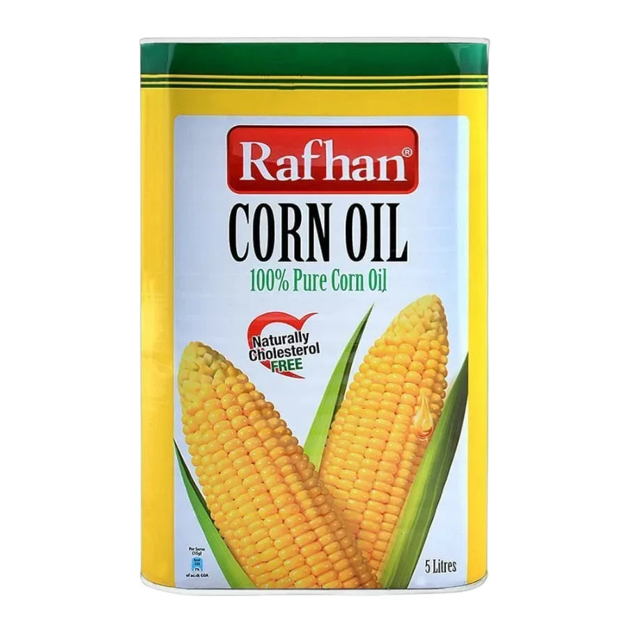 RAFHAN CORN OIL 5LTR TIN