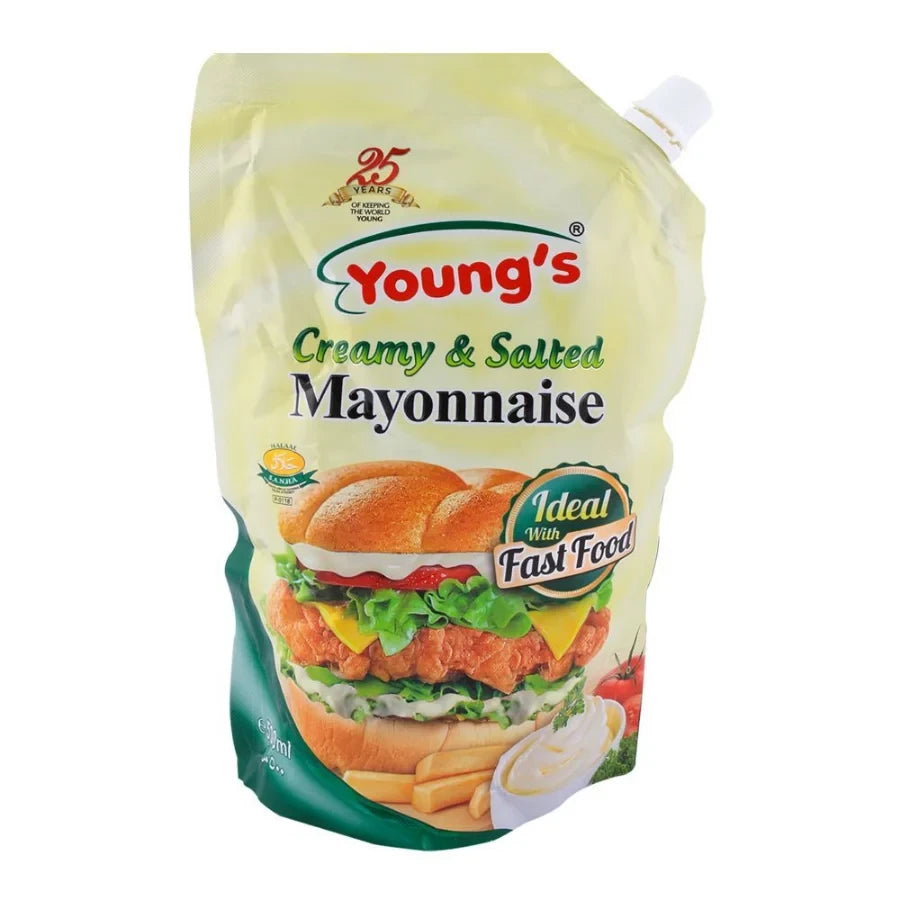 YOUNGS MAYO 500G CREAMY&SALTED
