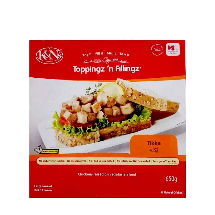 K&N'S TOPPINGZ 'N FILLINGZ TIKKA 650GM
