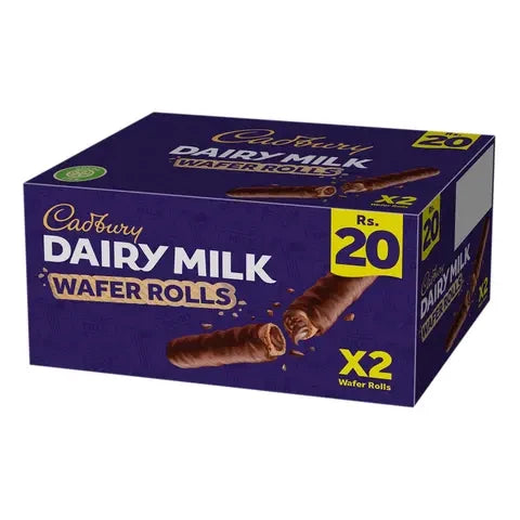 Cadbury Dairy Milk Wafer Rolls Box 24pc