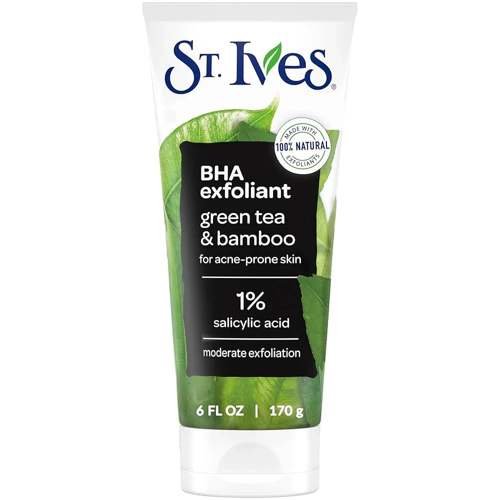 ST. IVES BHA EXFOLIANT SCRUB 170G GREEN TEA & BAMBOO